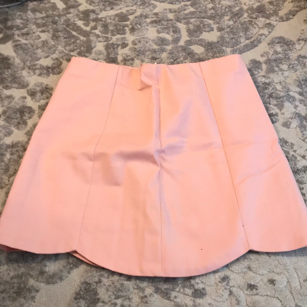 Pink scalloped skirt